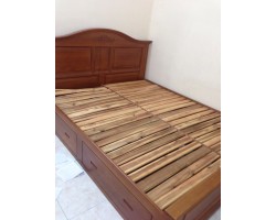 Thanh Lý Giường Hộp Gỗ Sồi 1m6 x 2m